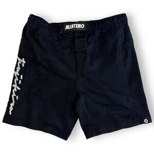 Jiujiteiro Fight Shorts XL Black Poly Blend 9" Inseam